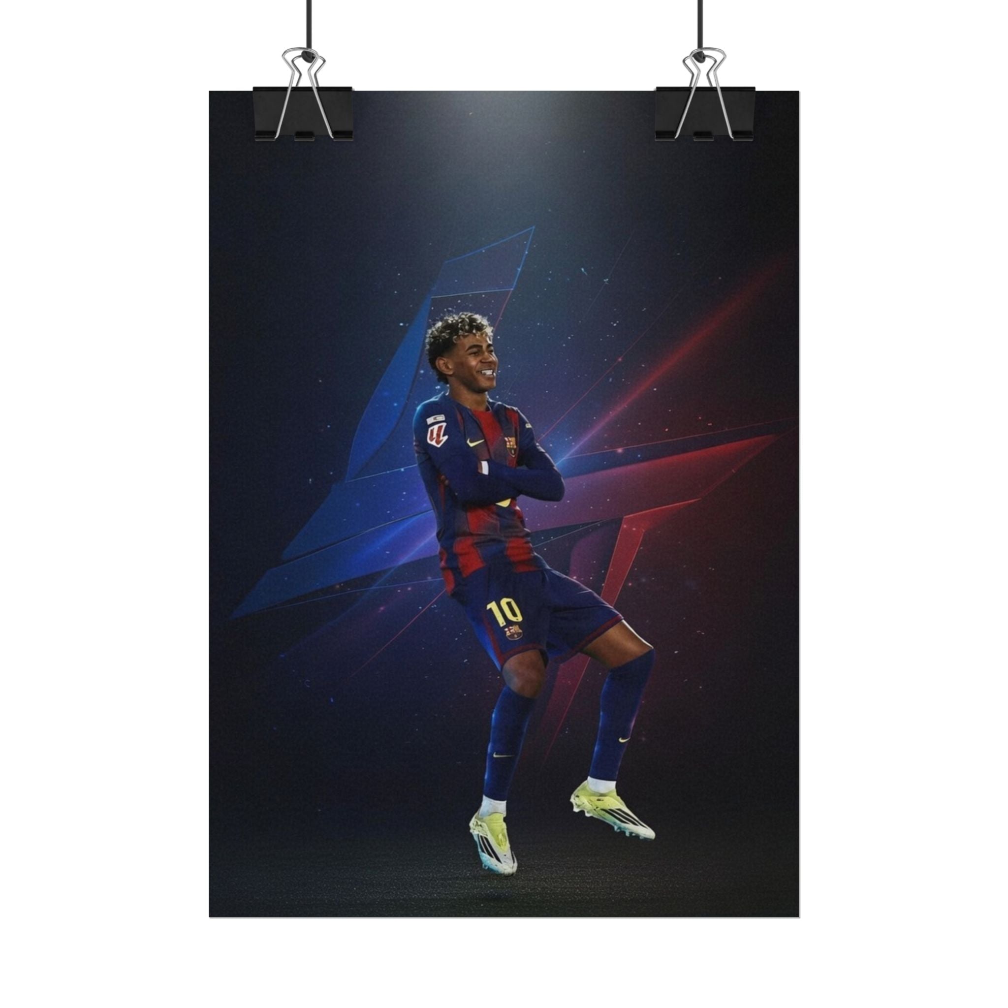 Lamine Yamal Celebration Poster - Barcelona Starboy | Available in multiple sizes
