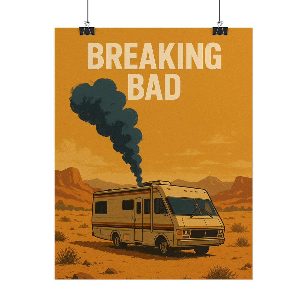 Breaking Bad RV Poster — Desert Camper Art Print (Rolled Poster)