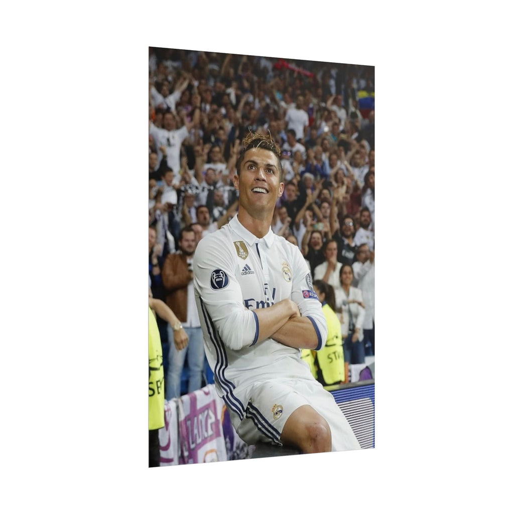 Cristiano Ronaldo Celebratory Rolled Poster — Real Madrid Football Wall Art