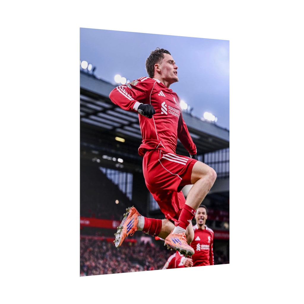 Florian Wirtz - Liverpool Football Star Action Poster