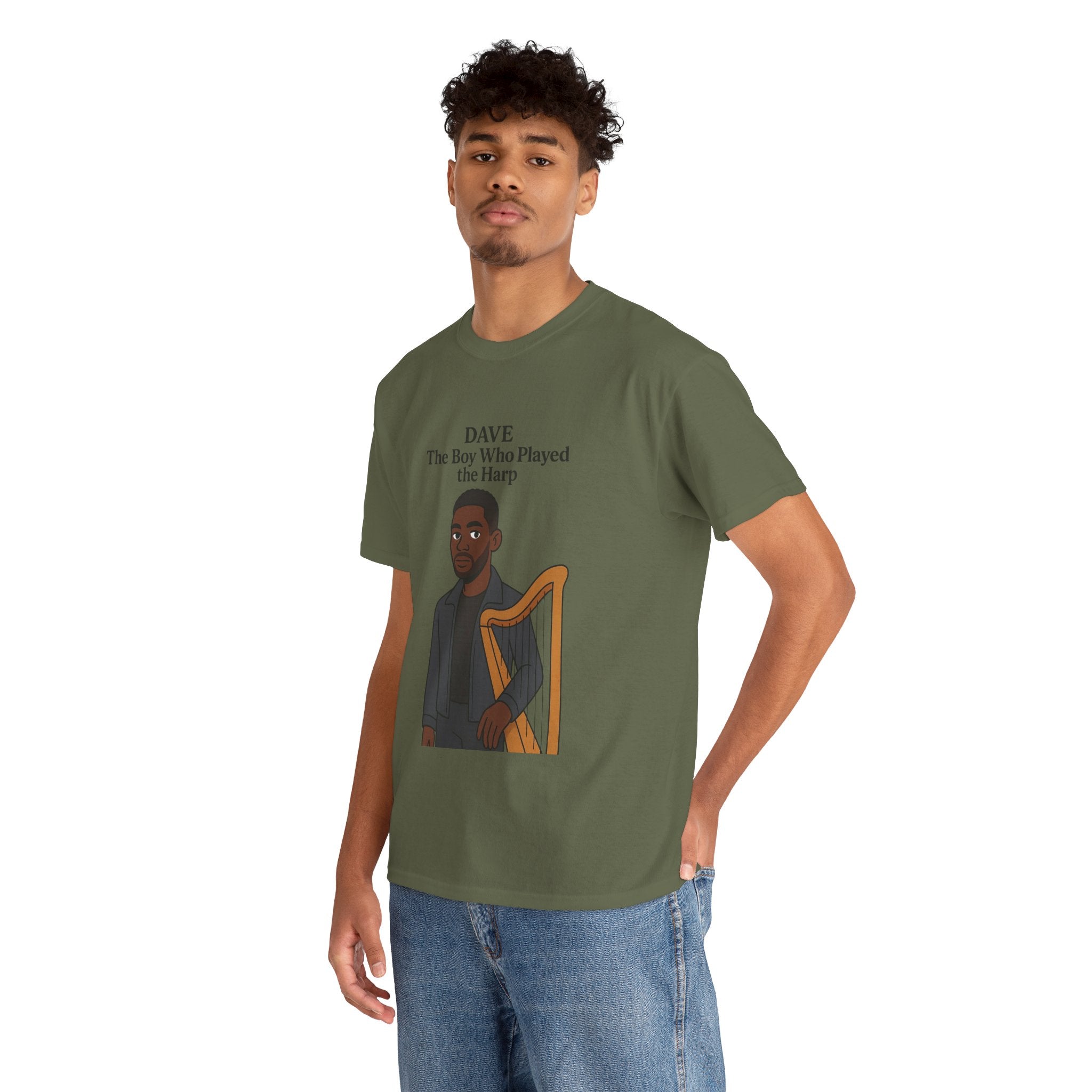 Dave T-Shirt — "The Boy Who Played the Harp" Graphic Tee