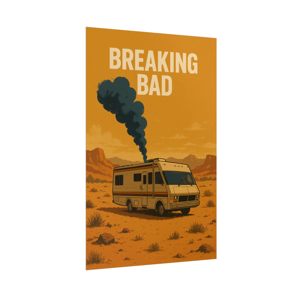 Breaking Bad RV Poster — Desert Camper Art Print (Rolled Poster)
