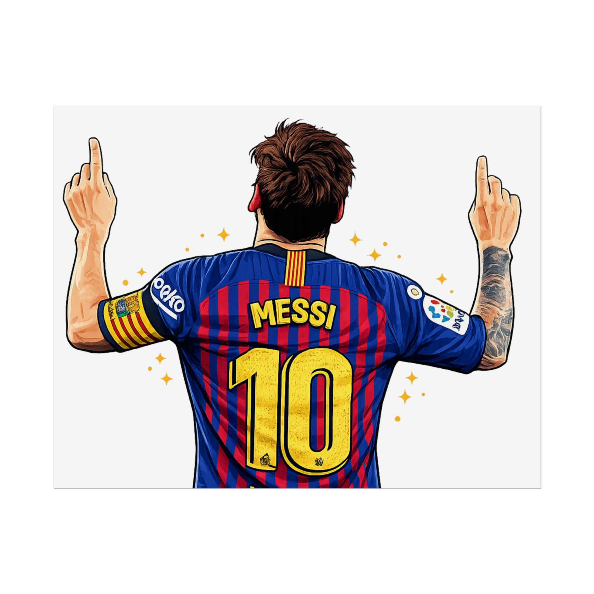 Lionel Messi Celebration Rolled Poster