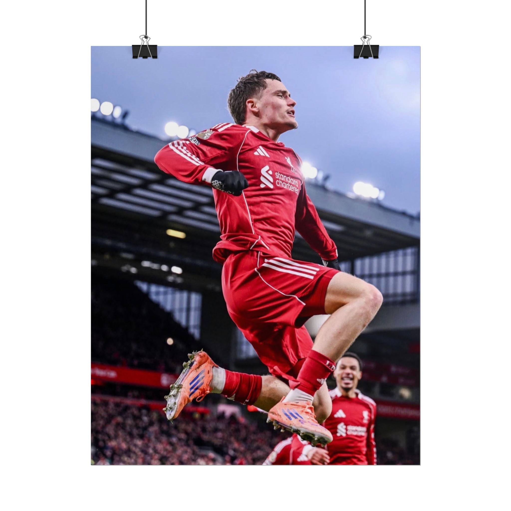 Florian Wirtz - Liverpool Football Star Action Poster