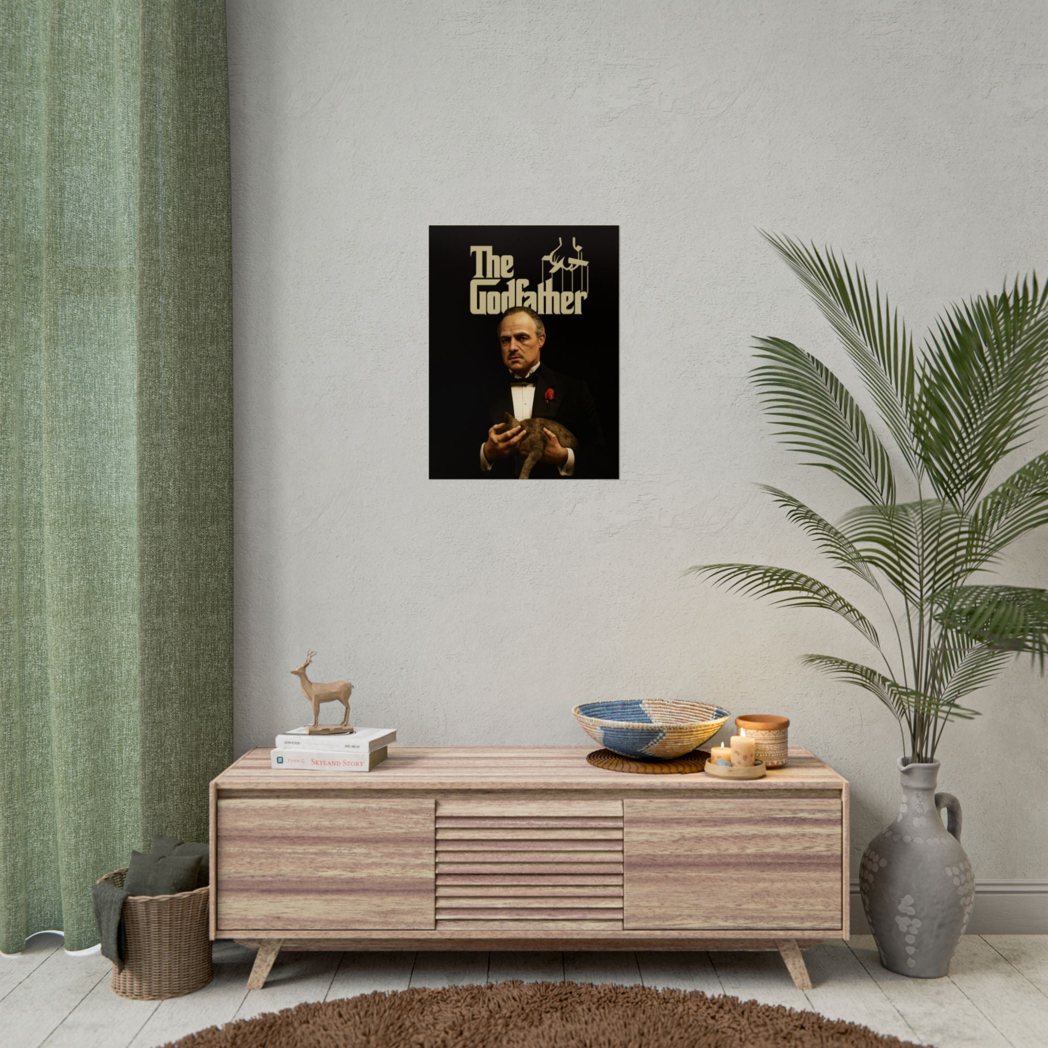 Rolled Poster — The Godfather Movie Logo & Don Vito Corleone Portrait