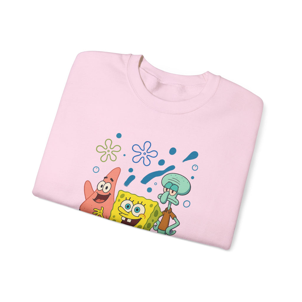 SpongeBob Crewneck Sweatshirt – Bikini Bottom Friends Graphic