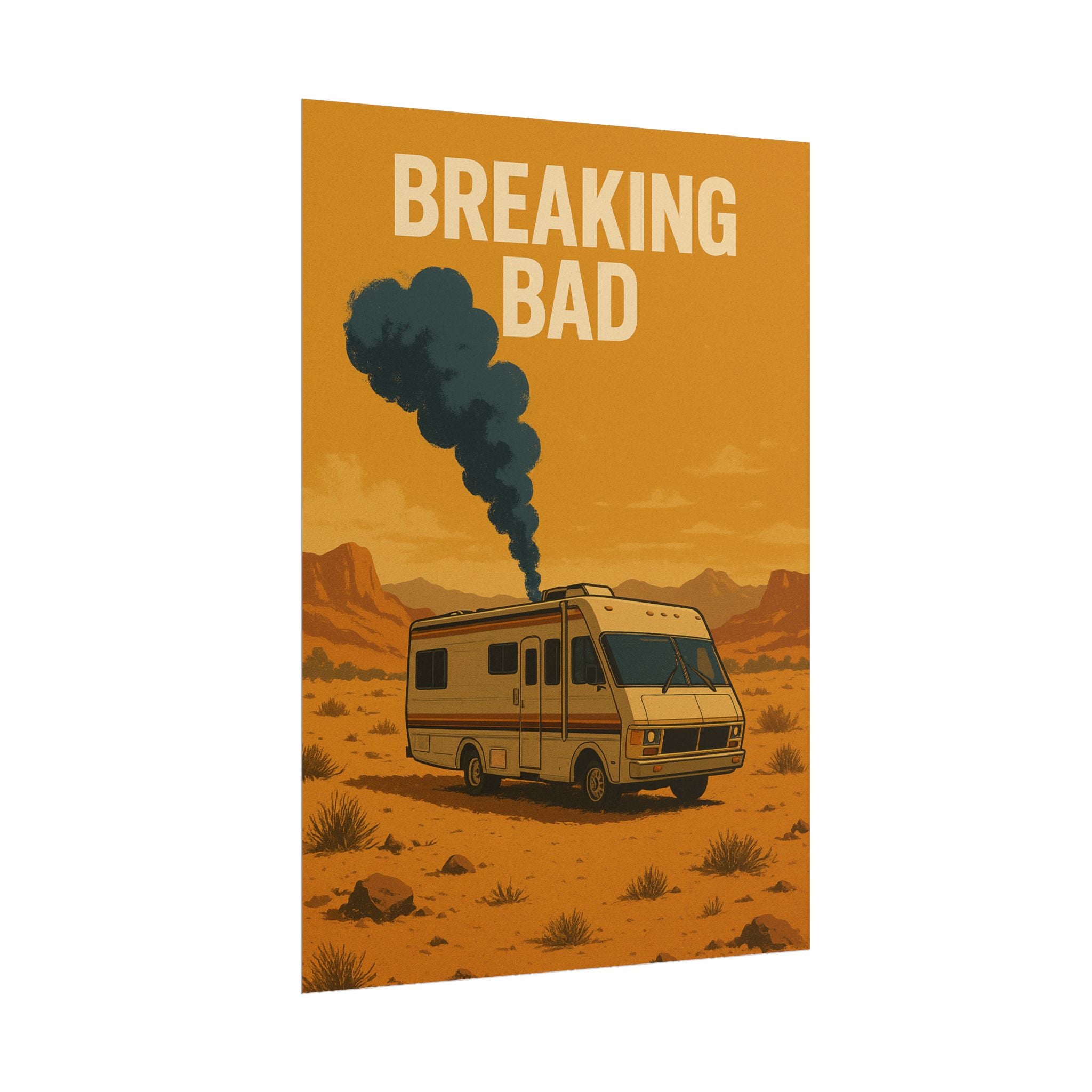 Breaking Bad RV Poster — Desert Camper Art Print (Rolled Poster)
