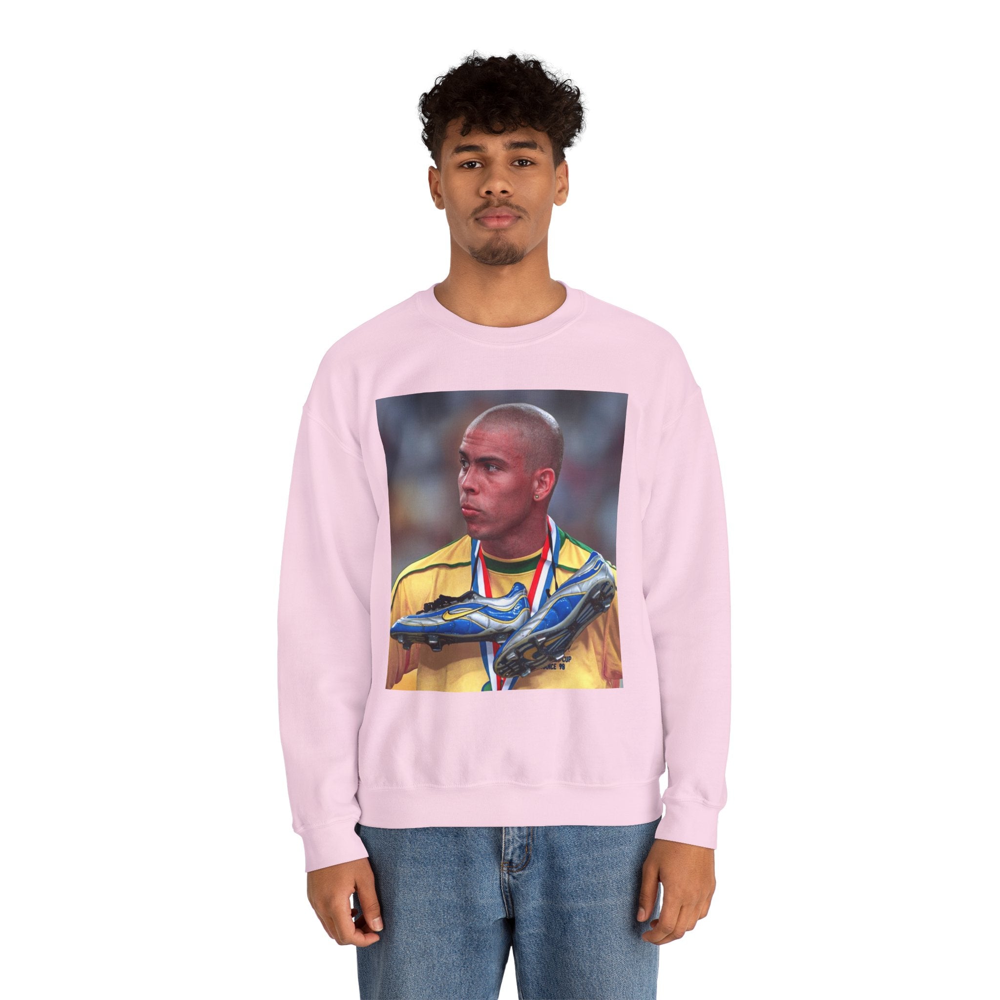 Ronaldo R9 Soccer Champion Photo Crewneck Sweatshirt