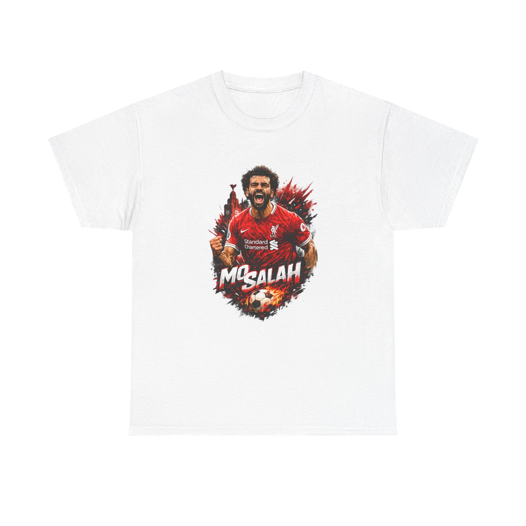 Mohamed Salah Soccer T‑Shirt – Liverpool Fan Tee with 'Mo Salah' Graphic