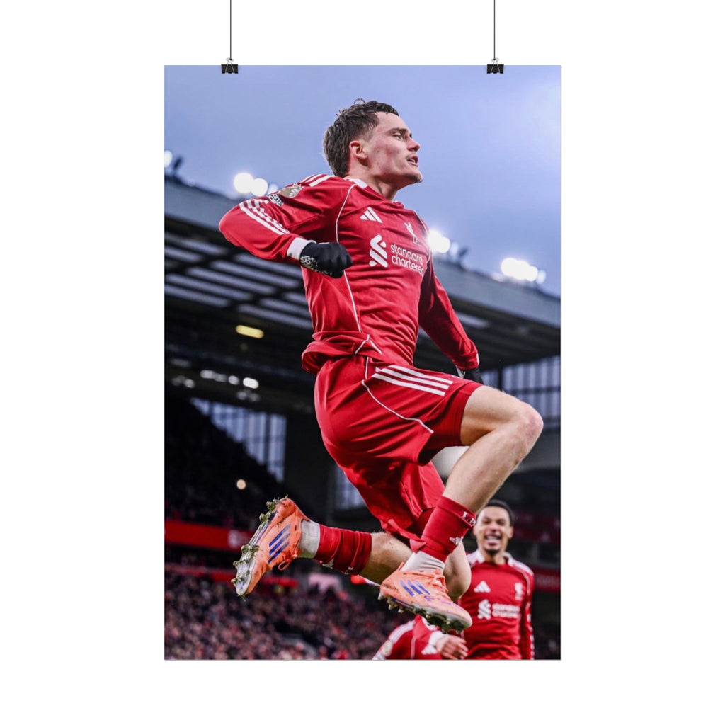 Florian Wirtz - Liverpool Football Star Action Poster