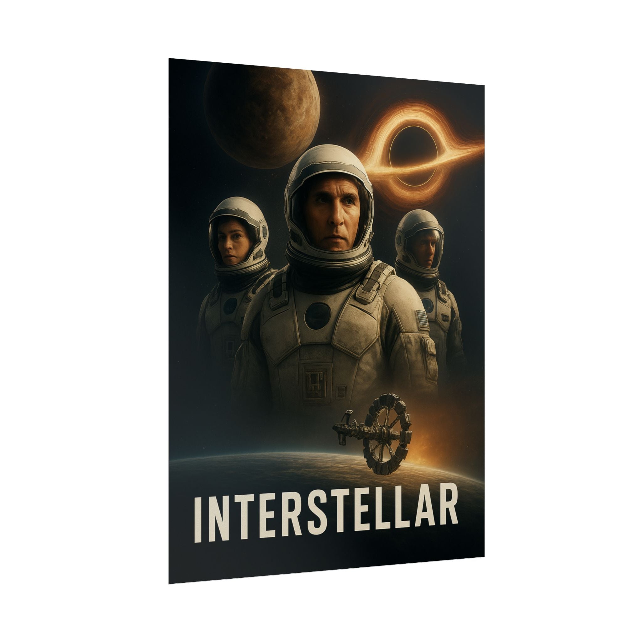 Interstellar Movie Poster — Rolled Sci‑Fi Poster