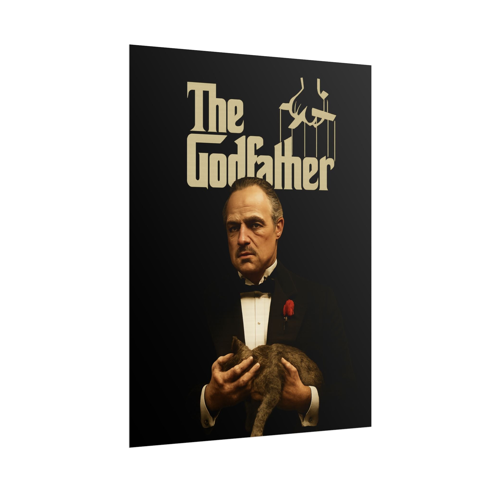 Rolled Poster — The Godfather Movie Logo & Don Vito Corleone Portrait