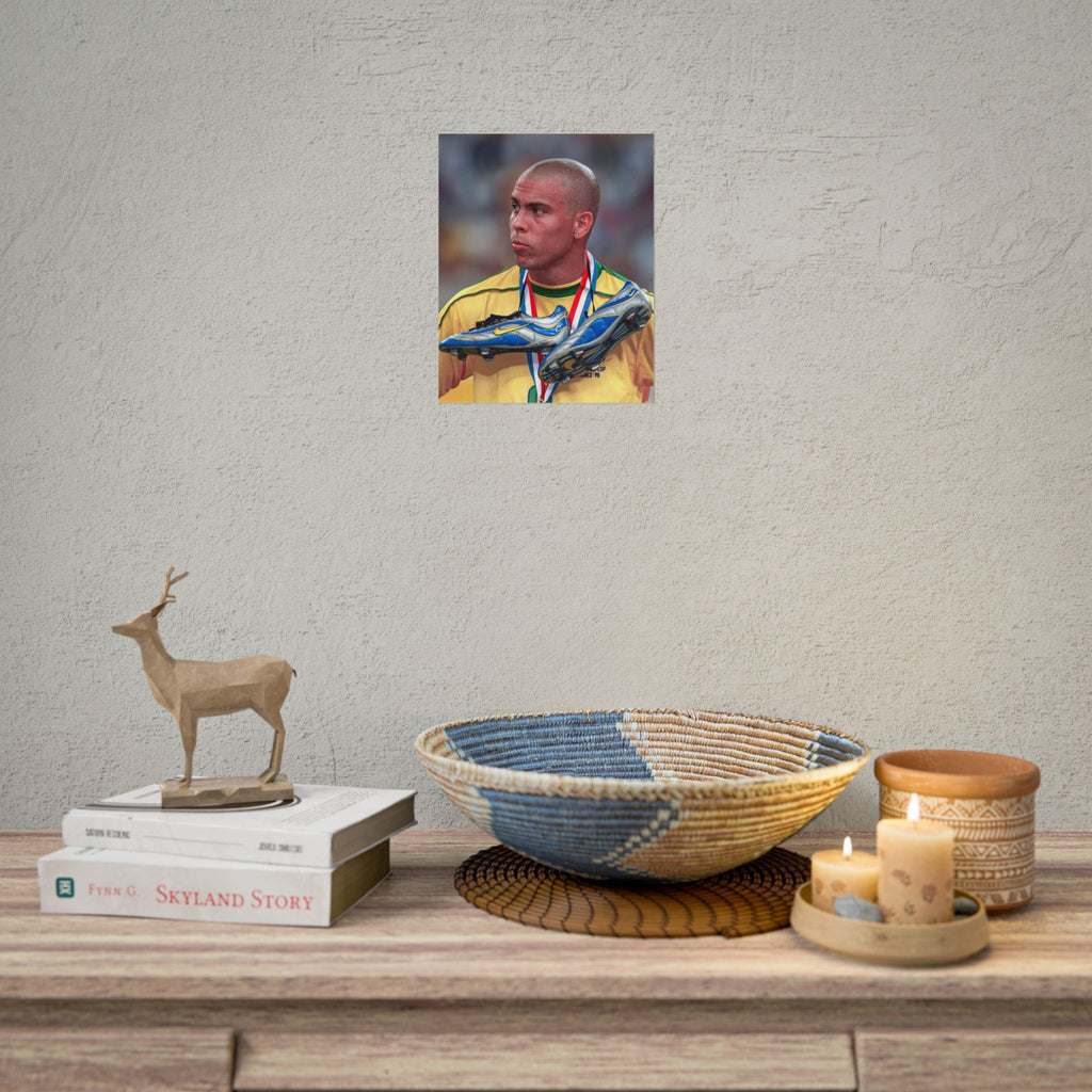 Ronaldo Brazil Champion Poster — Rolled Sports Wall Art