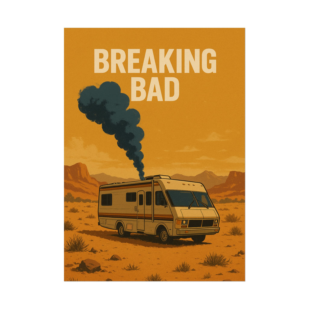 Breaking Bad RV Poster — Desert Camper Art Print (Rolled Poster)