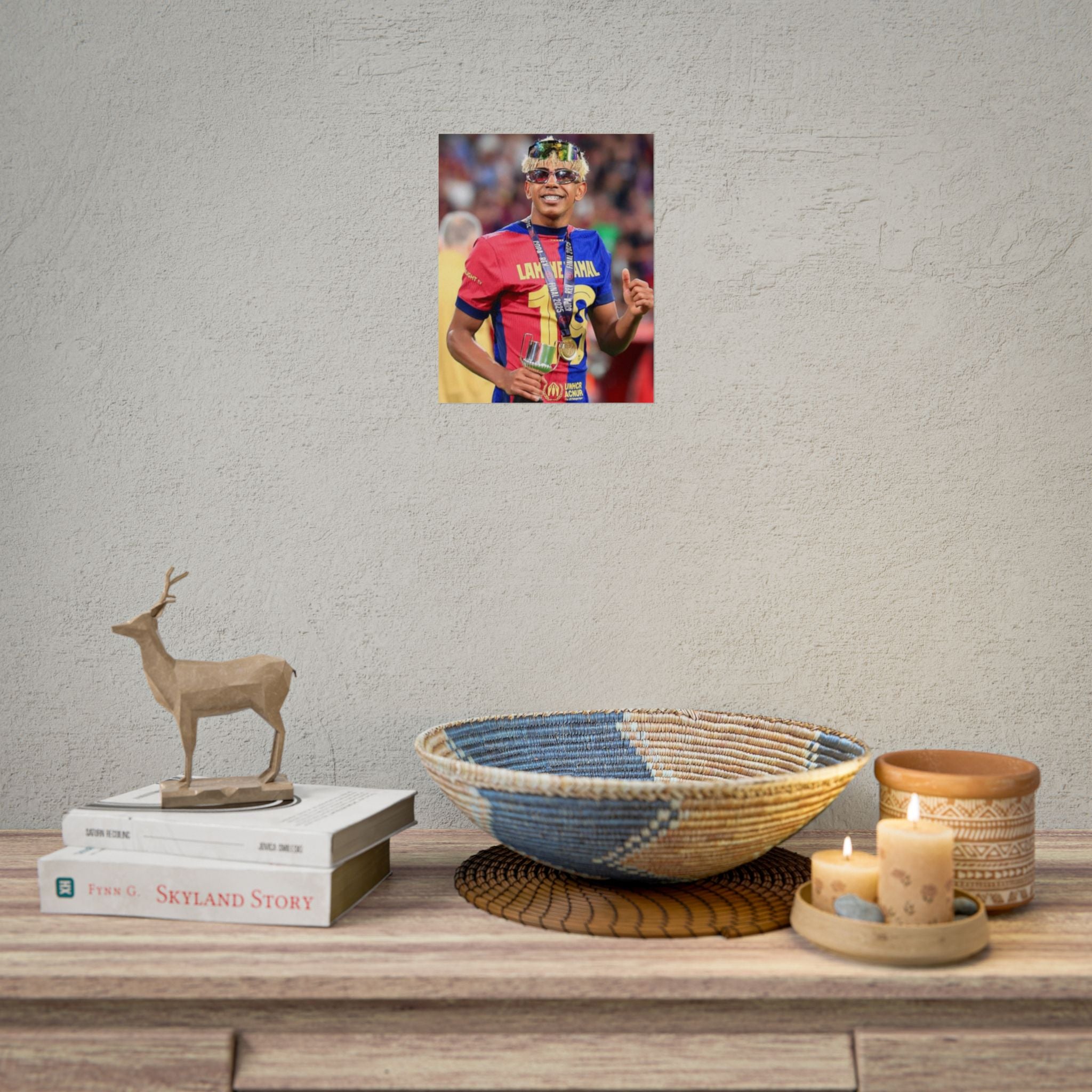 Lamine Yamal Rolled Poster — Vibrant Sports Champion Photo Print