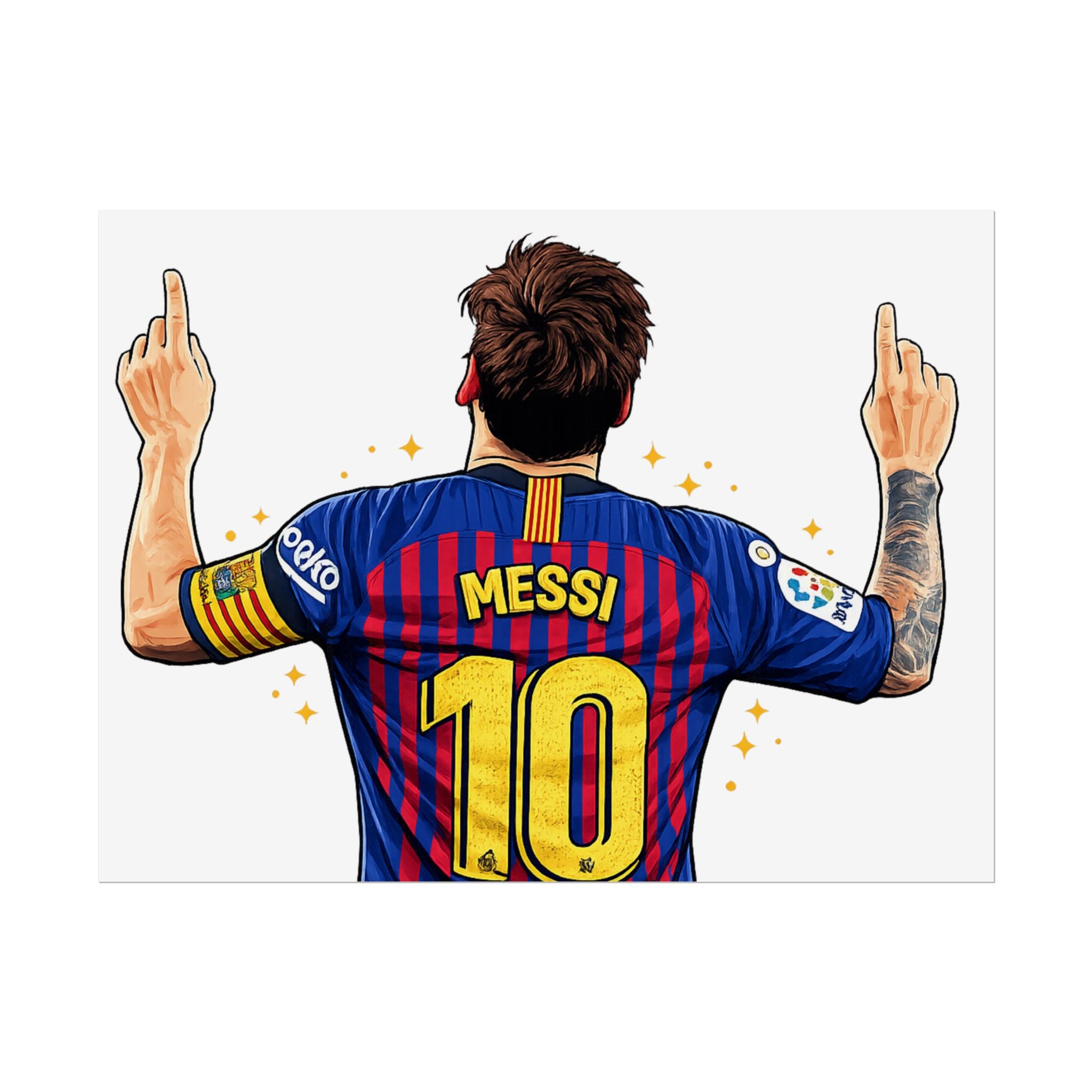Lionel Messi Celebration Rolled Poster