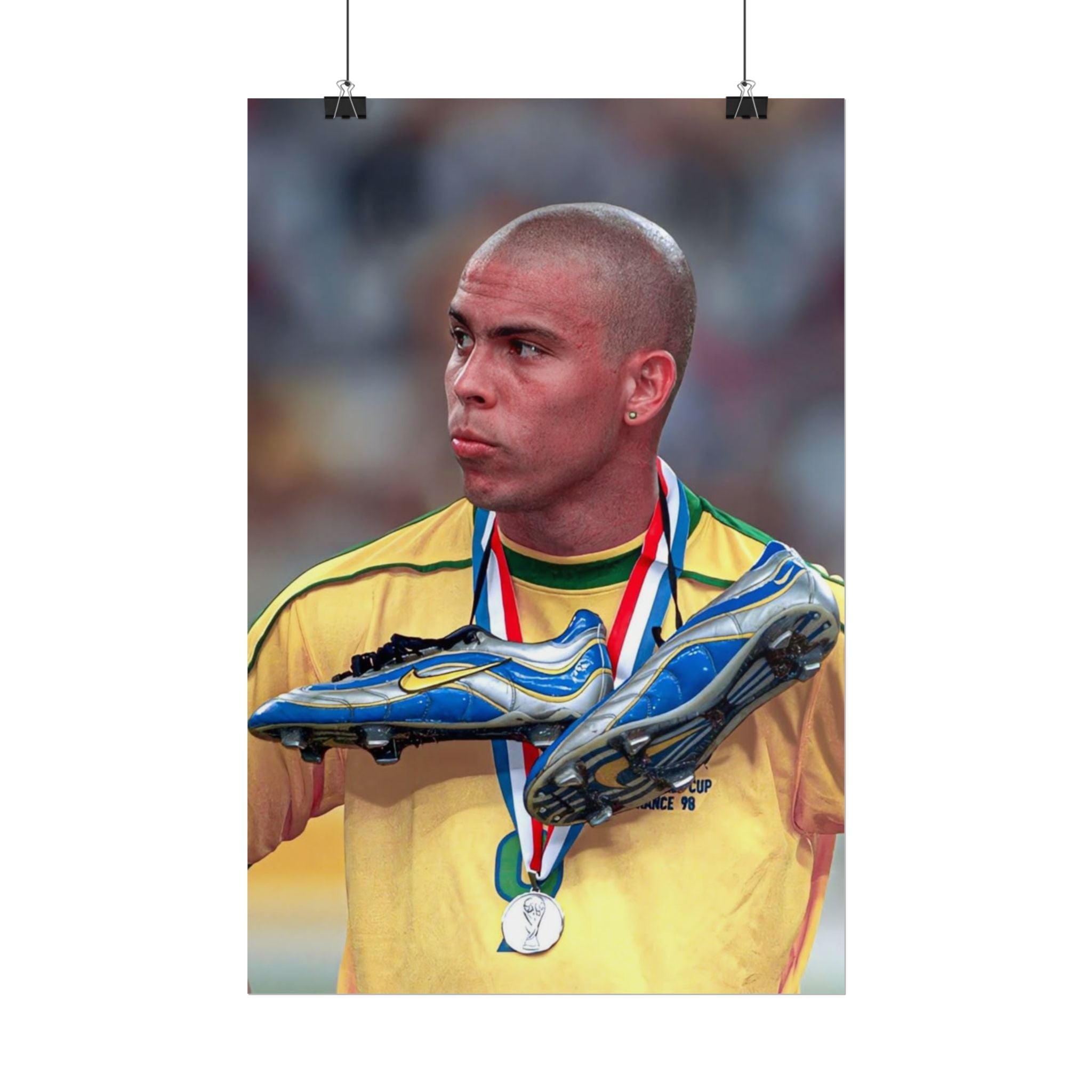 Ronaldo Brazil Champion Poster — Rolled Sports Wall Art
