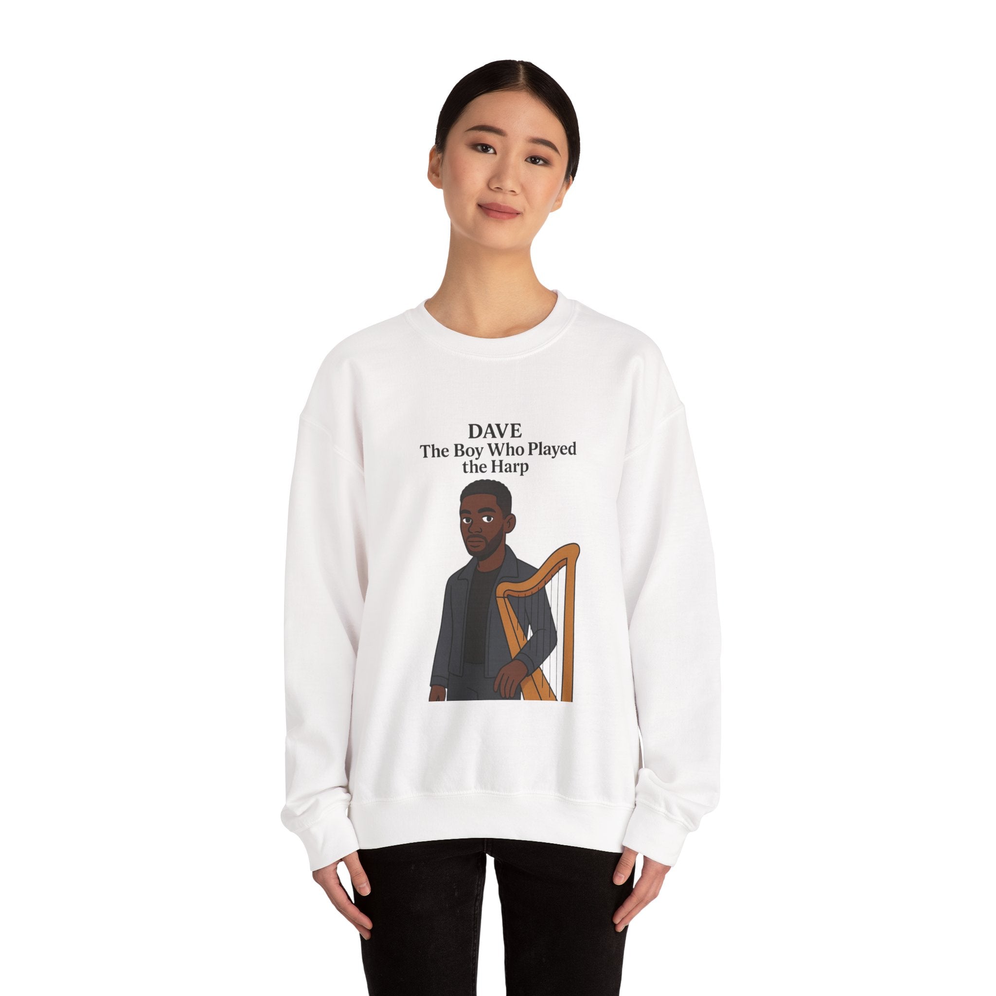 Dave Sweatshirt — "The Boy Who Played the Harp" Graphic Crewneck
