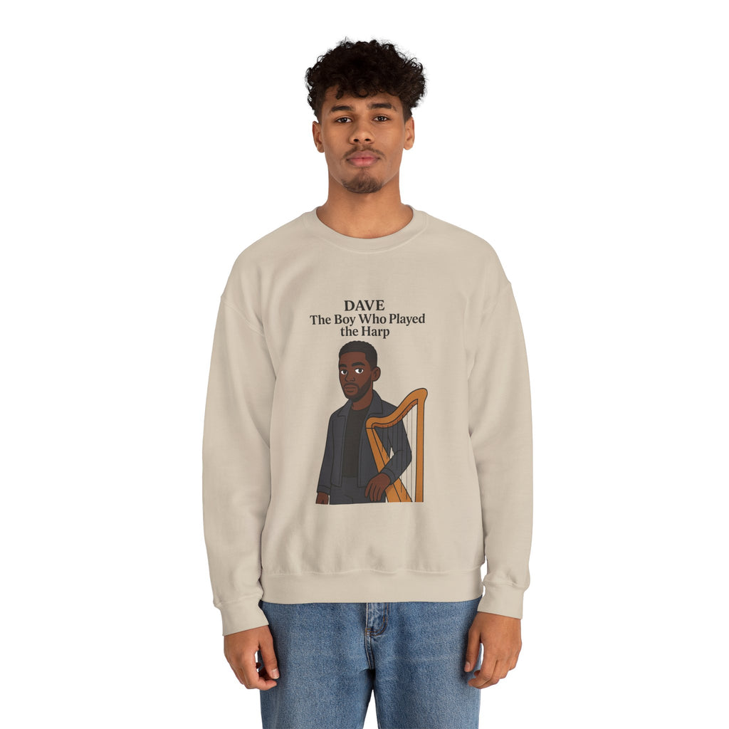 Dave Sweatshirt — "The Boy Who Played the Harp" Graphic Crewneck