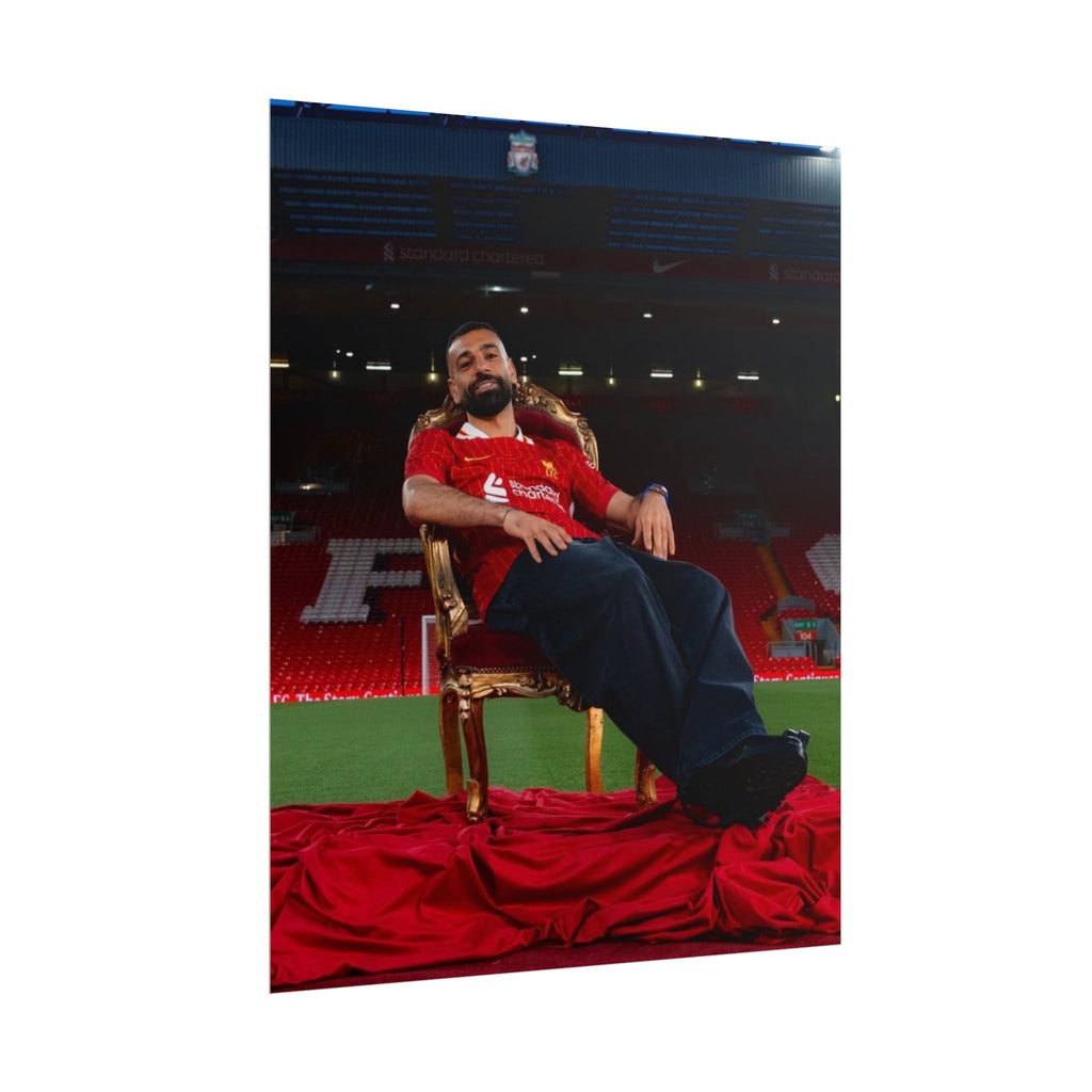 Mo Salah Poster — Liverpool Legend Throne Rolled Poster