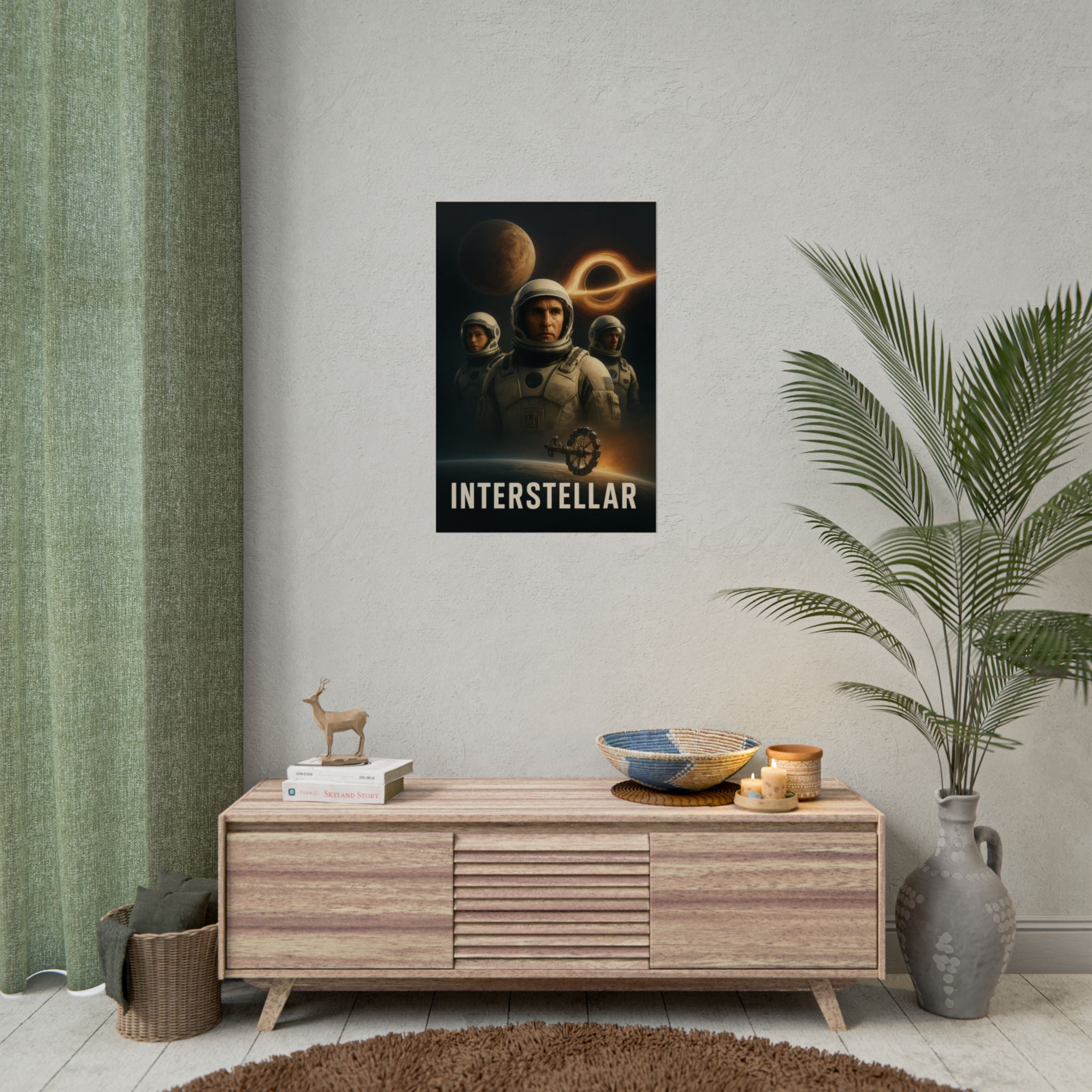 Interstellar Movie Poster — Rolled Sci‑Fi Poster