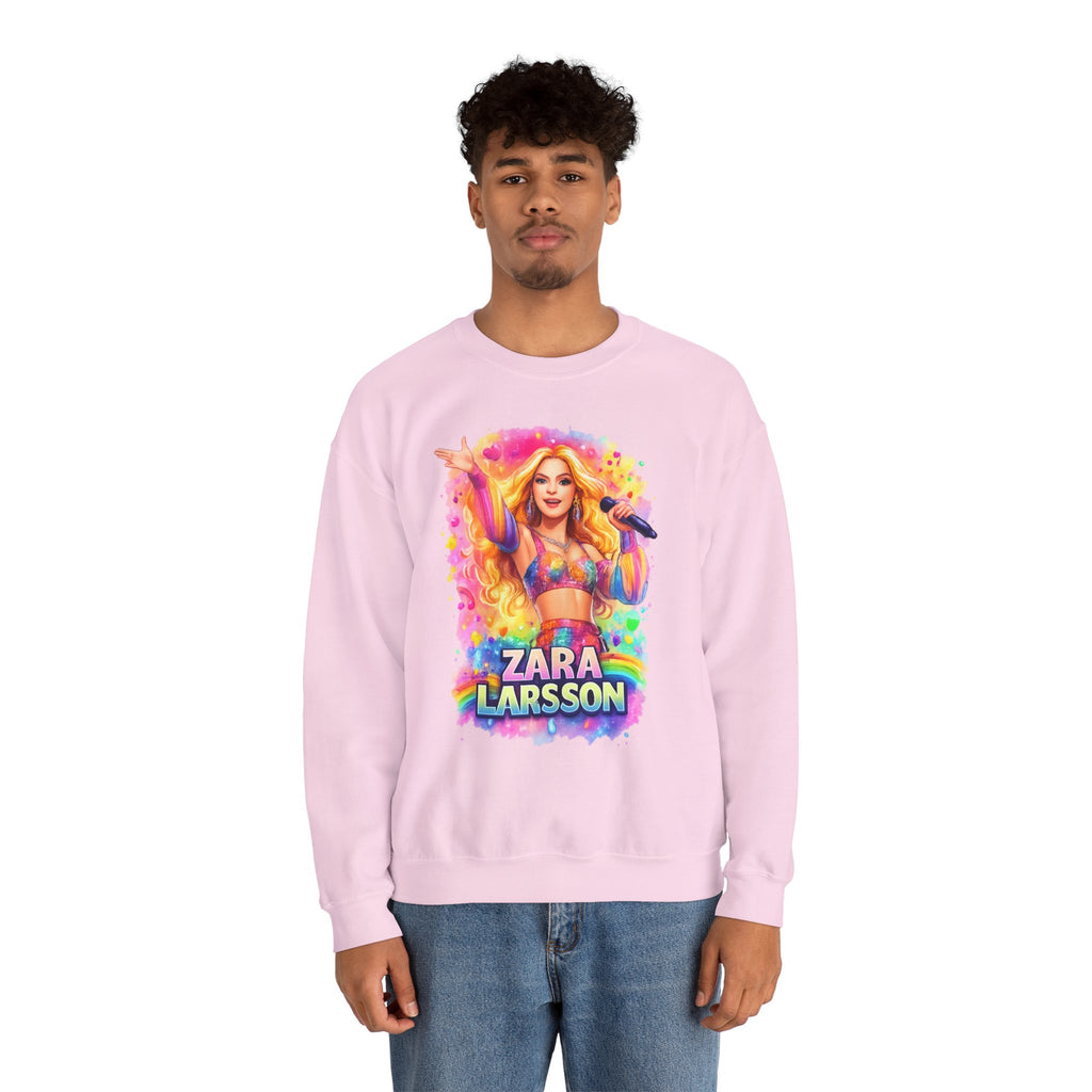Zara Larsson Graphic Sweatshirt - Colorful Pop Star Crewneck