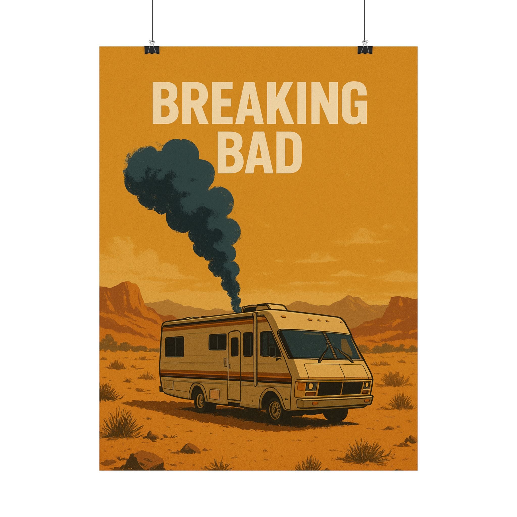 Breaking Bad RV Poster — Desert Camper Art Print (Rolled Poster)