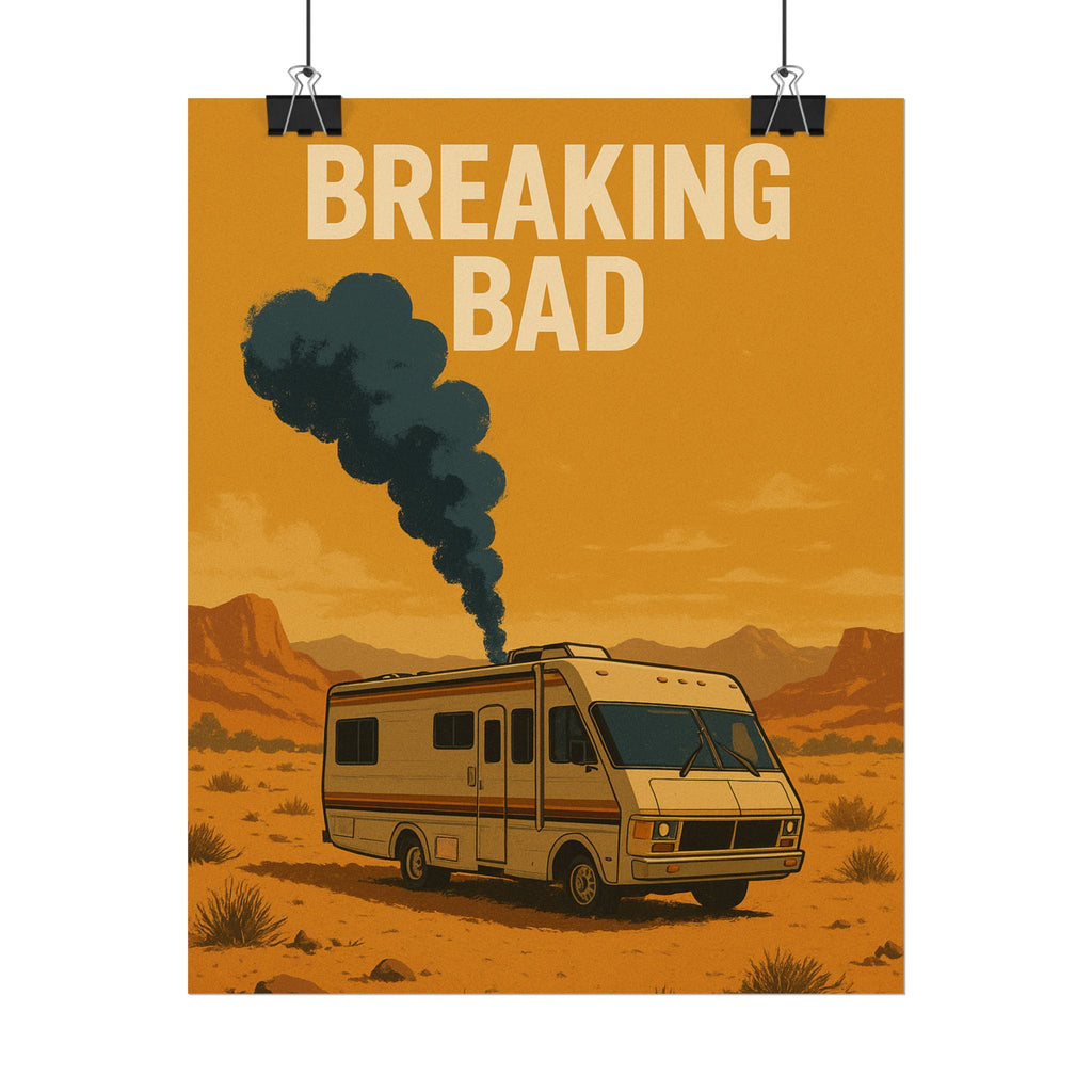 Breaking Bad RV Poster — Desert Camper Art Print (Rolled Poster)