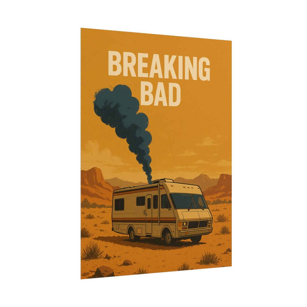 Breaking Bad RV Poster — Desert Camper Art Print (Rolled Poster)