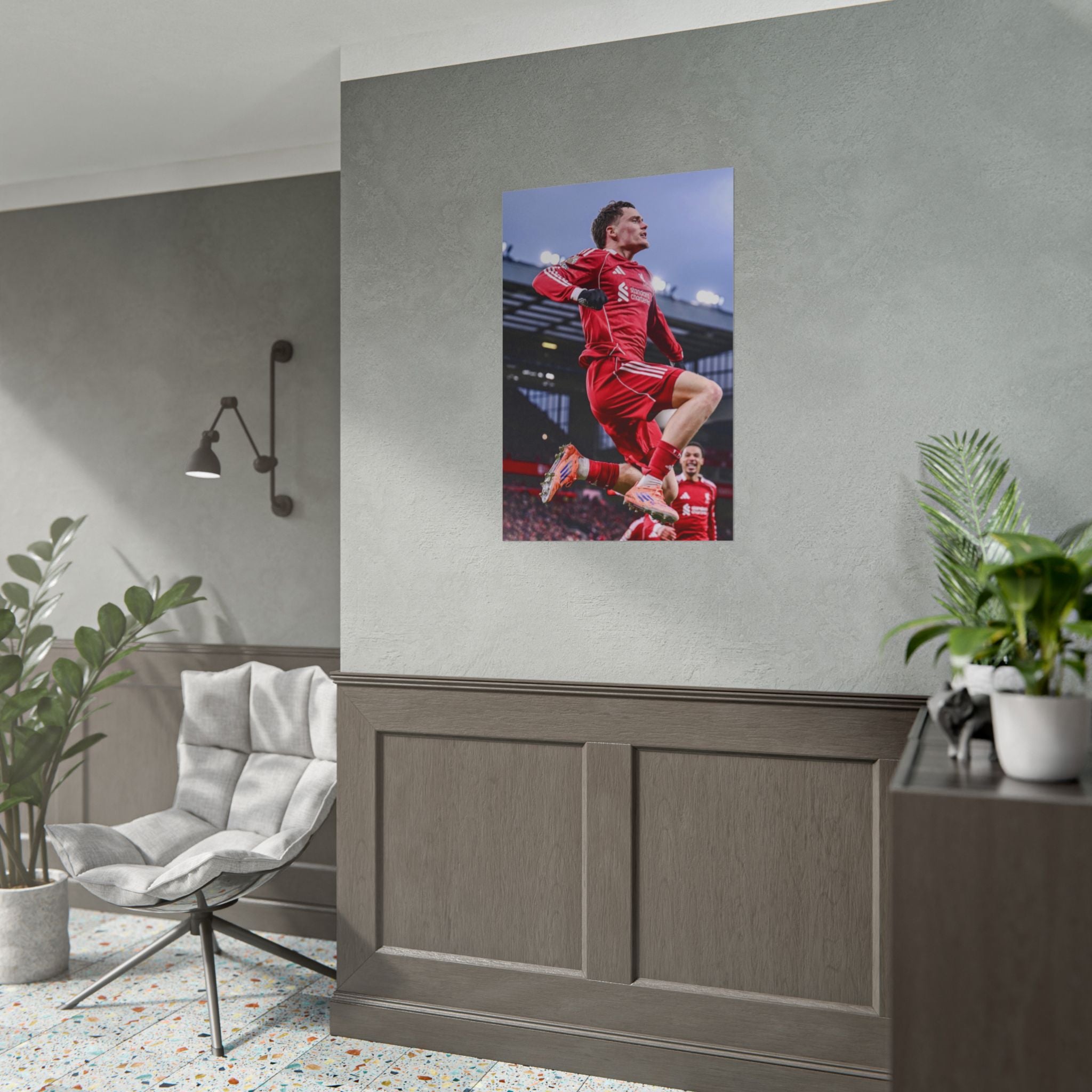 Florian Wirtz - Liverpool Football Star Action Poster