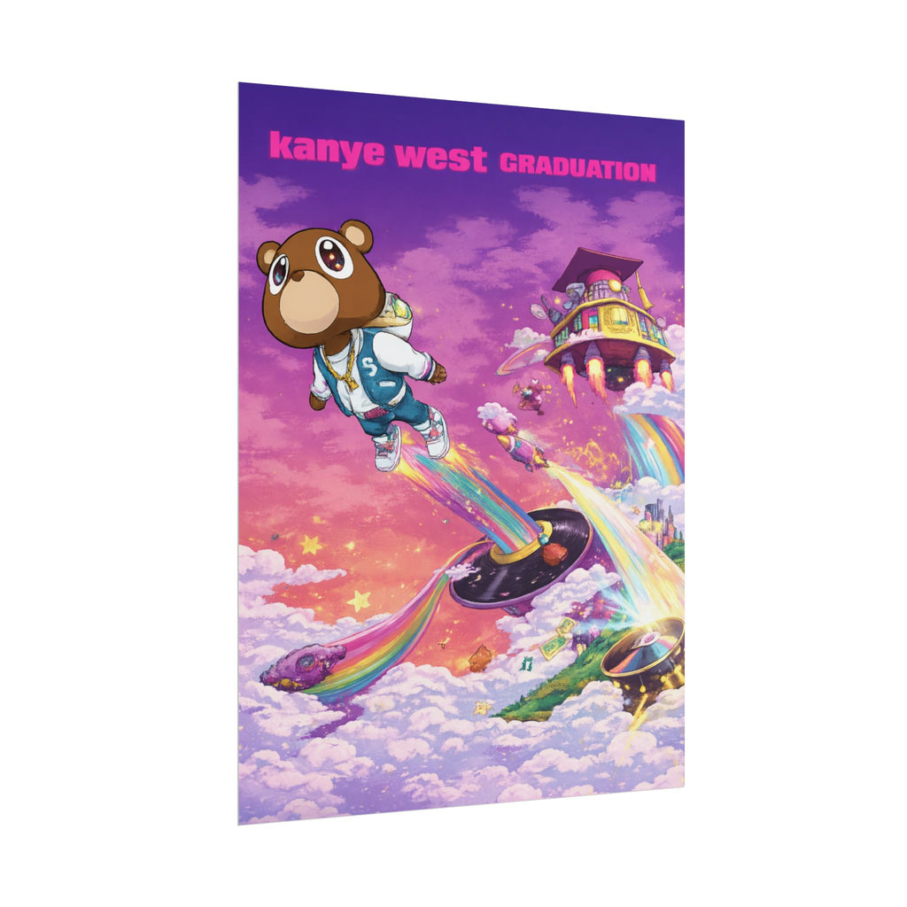 Kanye Graduation Album Art Poster - Colorful Kanye Graduation Print