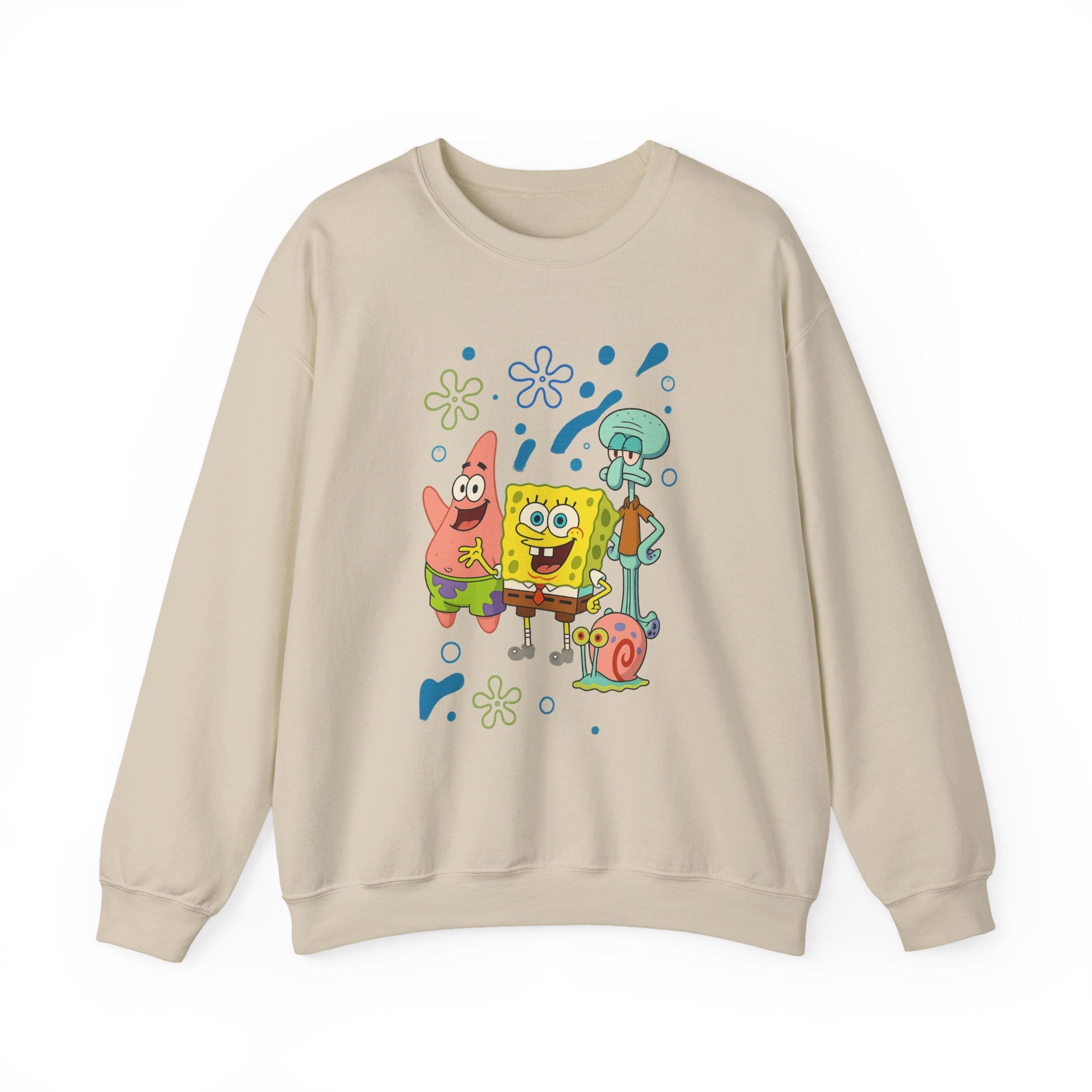 SpongeBob Crewneck Sweatshirt – Bikini Bottom Friends Graphic